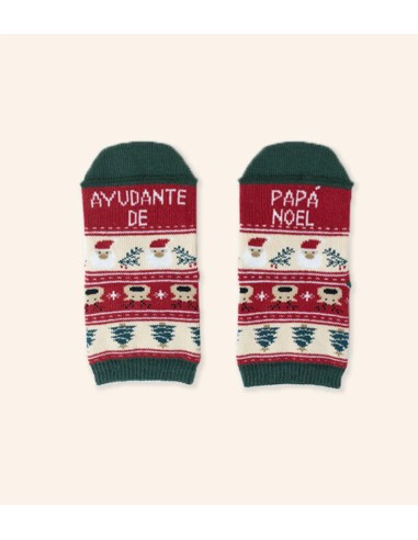 Mini calcetines "Ayudante de Papá Noel"