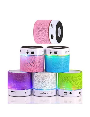 MINI ALTAVOZ BLUETOOTH CON LUZ LEDRADIOUSB