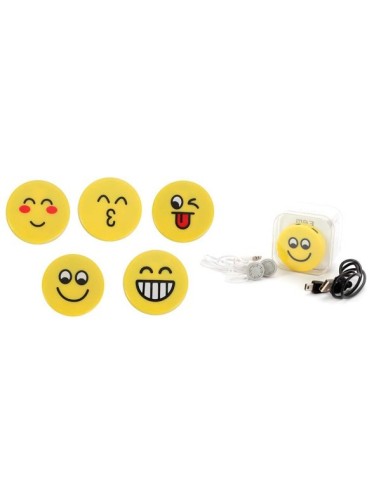 MP3 EMOTICONO EN CAJA DE REGALO CABLECASCOS