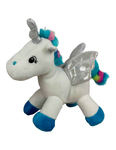 PELUCHE UNICORNIO AZUL