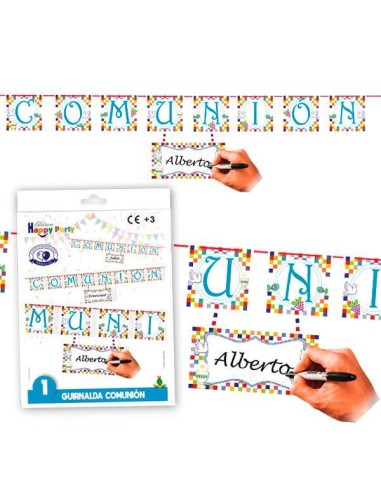 GUIRNALDA COMUNIoN NINO PERSONALIZABLE