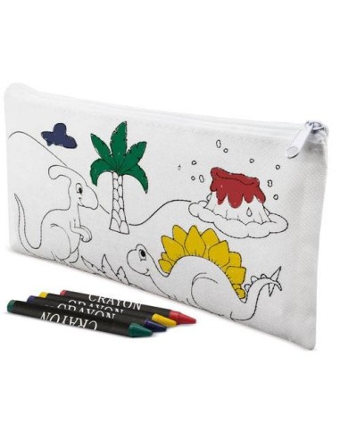 ESTUCHE CON 5 CERAS DINOS NON WOVEN