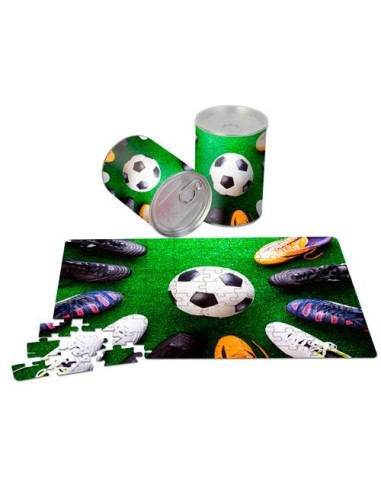 PUZZLE EN LATA REGALO FuTBOL