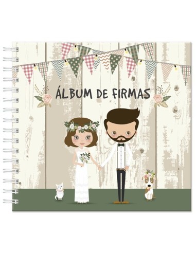 aLBUM DE FIRMAS NOVIOS RETRO