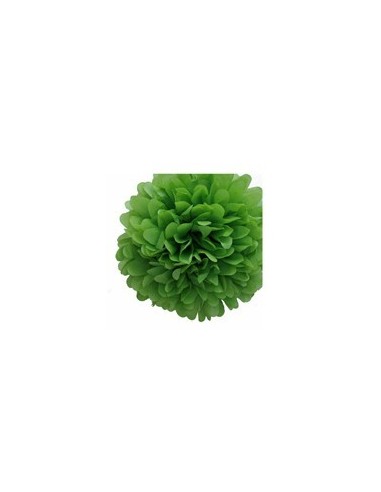 POMPON DE PAPEL DE SEDA 35 CM VERDE