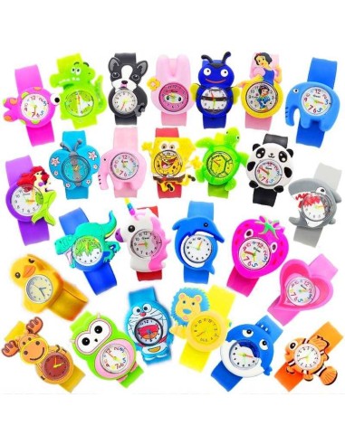 RELOJ INFANTIL ANIMALES SILICONA