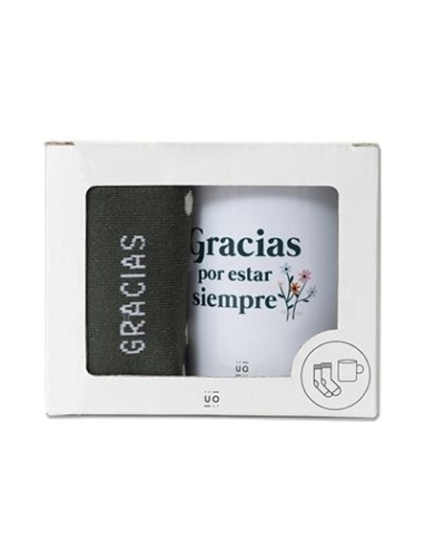 Pack taza + calcetines gracias por estar siempre