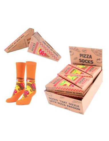 CALCETINES PIZZA EN CAJA DE REGALO