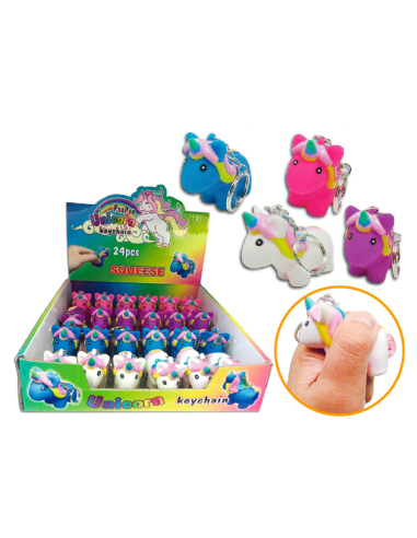 OFERTA LOTE DE 500 LLAVEROS PARA APRETAR CACA UNICORNIO